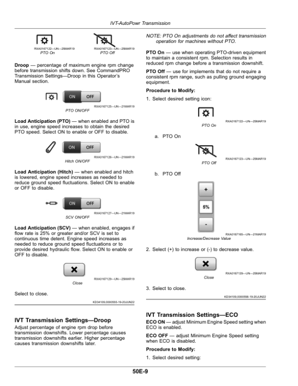 John Deere 8RT Tractors (929001-) (Export Edition H2) Operator’s Manual (OMTA28854) Workshop Guide