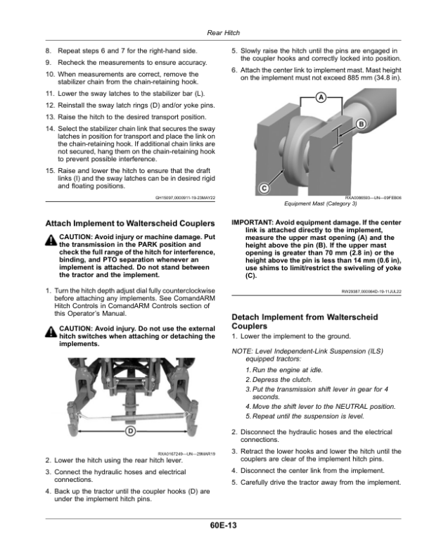 John Deere 8R Tractors (220001-) (European Edition H2) Operator’s Manual (OMTA28866) Workshop Guide