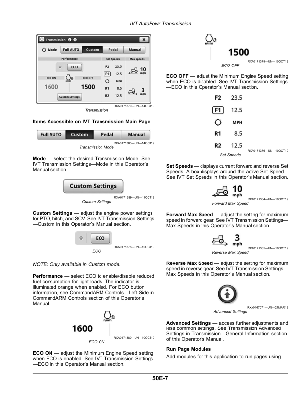 John Deere 8R Tractors (220001-) (Export Edition H2) Operator’s Manual (OMTA28884) Workshop Guide