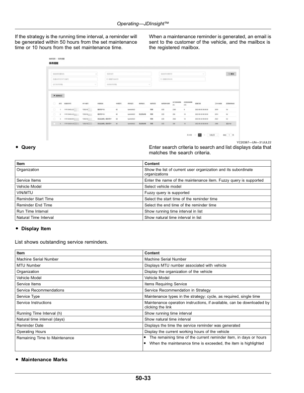 John Deere JDInsight (China Edition) Operator’s Manual (OMTA29522) Workshop Guide