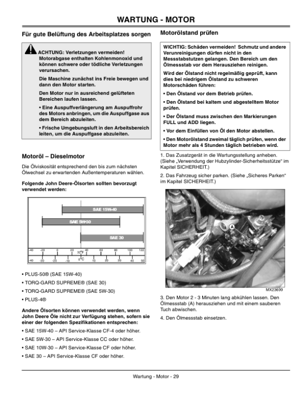 John Deere 2020A & 2030A ProGator Export Edition (010001-050000) Operator’s Manual (OMTCA17052) Workshop Guide