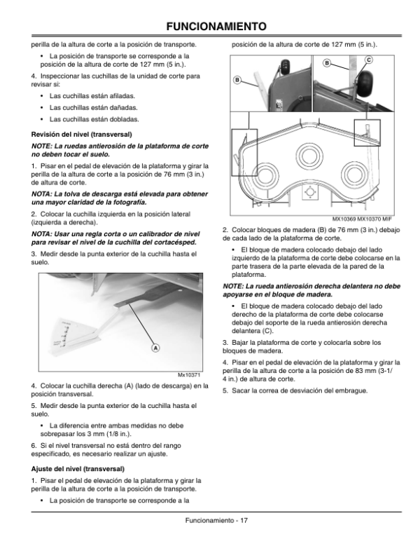 John Deere 777, 797 Mid-Mount ZTrak (010001-) Operator’s Manual (OMTCU16573) Workshop Guide