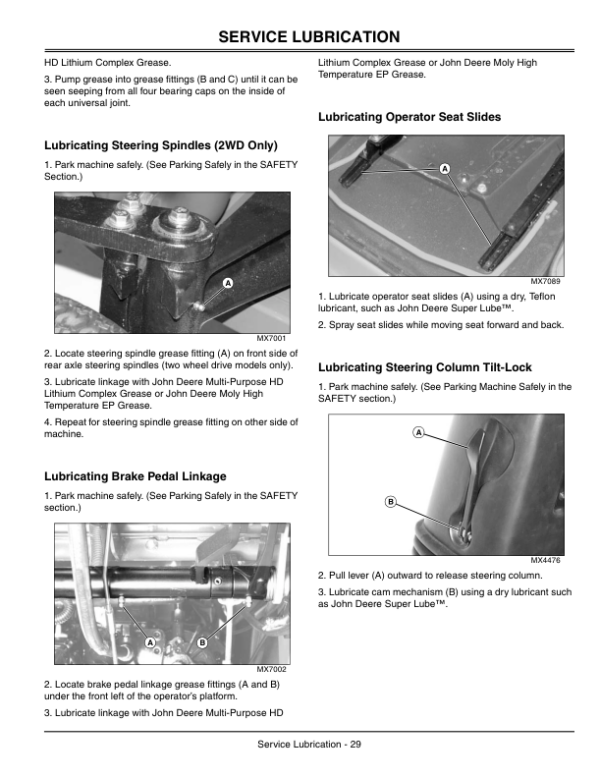 John Deere 1435, 1445, 1545 & 1565 Front Mowers Operator’s Manual (OMTCU17462) Workshop Guide