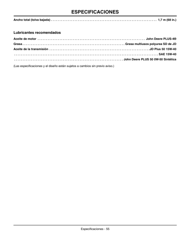 John Deere 7H17 (010001-030000), 7H19 (010001-020000) Commercial Walk Behind Mower (010001-) Operator’s Manual (OMTCU18370) Workshop Guide