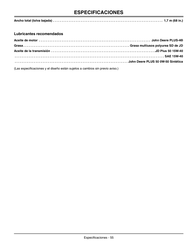 John Deere 7H17 (010001-030000), 7H19 (010001-020000) Commercial Walk Behind Mower (010001-) Operator’s Manual (OMTCU18370) Workshop Guide