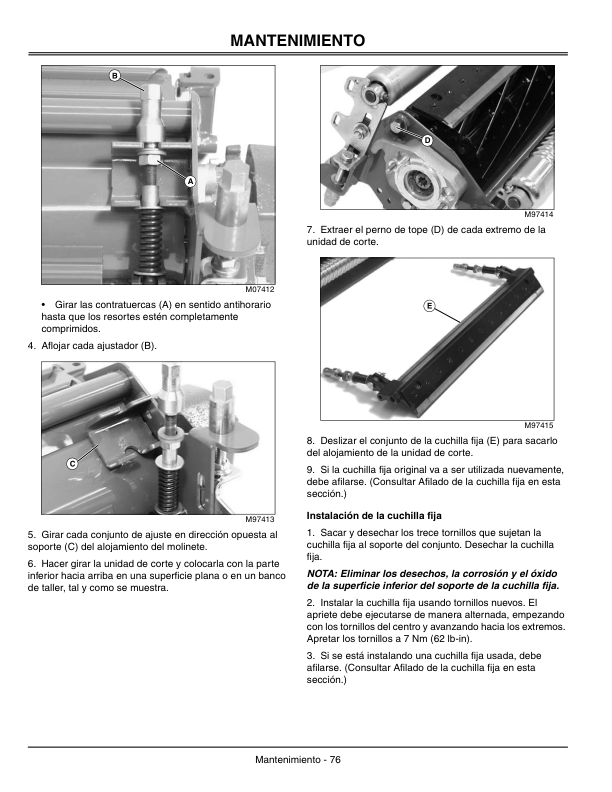John Deere 3225C, 3235C & 3245C Lightweight Fairway Mowers North American Edtion (010001-030000) Operator’s Manual (OMTCU20277) Workshop Guide