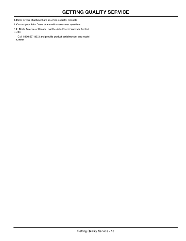 John Deere 14 Bushel Dump from Seat Hopper Operator’s Manual (OMTCU21994) Workshop Guide