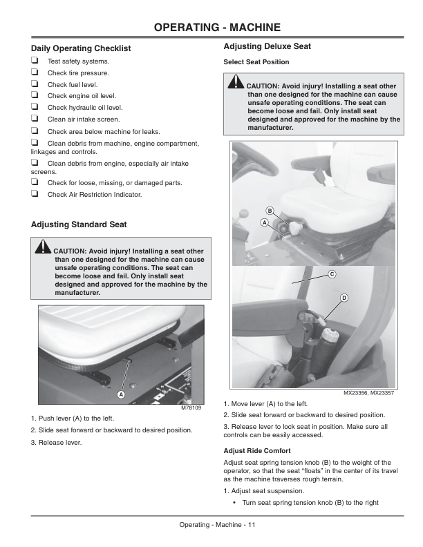 John Deere 2653B Trim & Surrounds Mower (010001-030000) Operator’s Manual (OMTCU22099) Workshop Guide