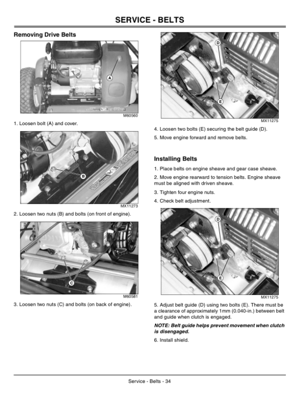 John Deere 180C, 220C, 260C Walk-Behind Greensmower (010001-) Operator’s Manual (OMTCU22819) Workshop Guide