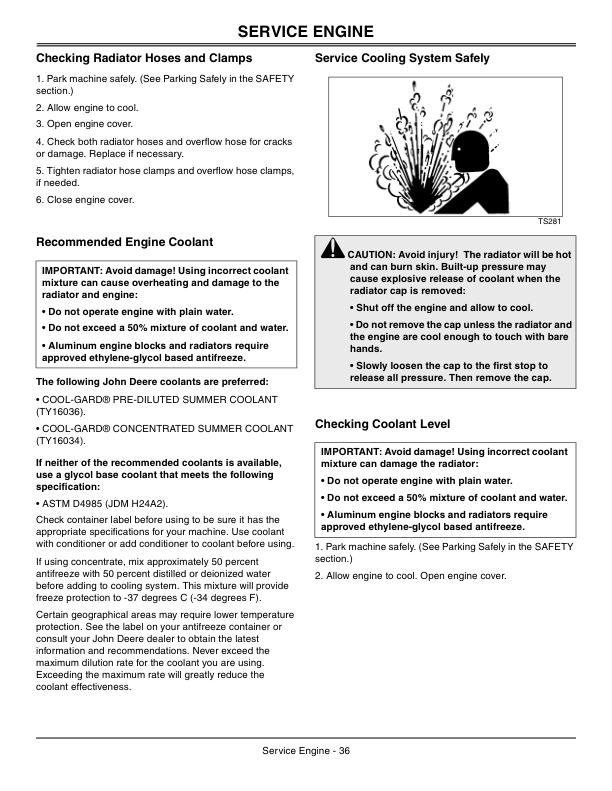 John Deere 1435, 1445, 1545, 1565 Series II Operator’s Manual (OMTCU24078) Workshop Guide