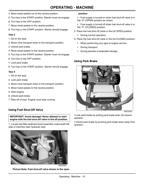 John Deere 2653B Trim & Surrounds Mower Export Edition (030001-040000) Operator’s Manual (OMTCU26485) Workshop Guide