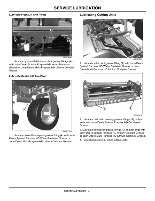 John Deere 2500B & 2500E Hybrid Riding Greens Mower Export Edition (040001-050000) Operator’s Manual (OMTCU27762) Workshop Guide