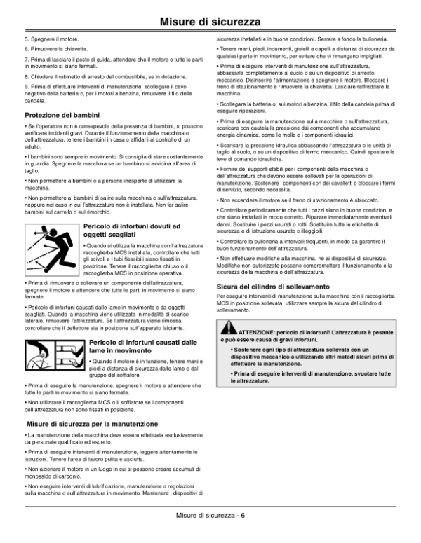 John Deere 600 Liter Plus Hydraulic High Dump Material Collection System Operator’s Manual (OMTCU28300) Workshop Guide