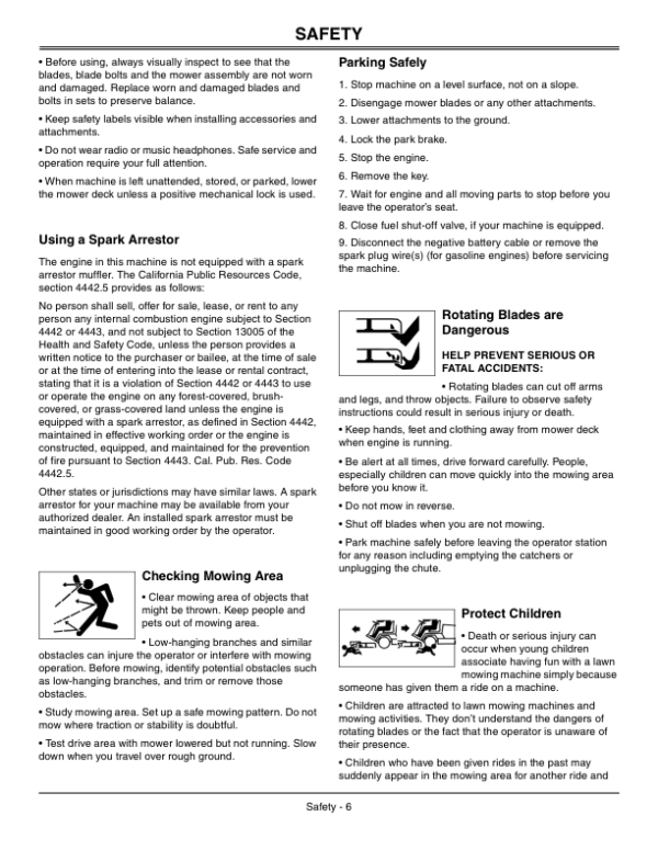 John Deere 1420, 1435, 1445 (110001-), 1545 (090001-), 1565 (100001-) Series II Front Mower Operator’s Manual (OMTCU29562) Workshop Guide