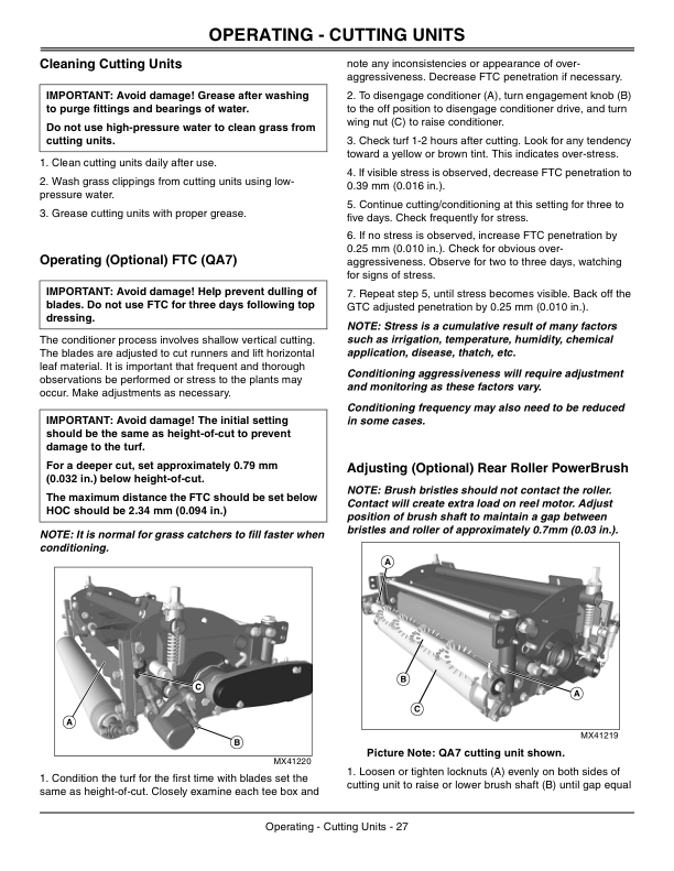 John Deere 7200 & 7400 Trim & Surrounds Mower Operator’s Manual (OMTCU29637) Workshop Guide