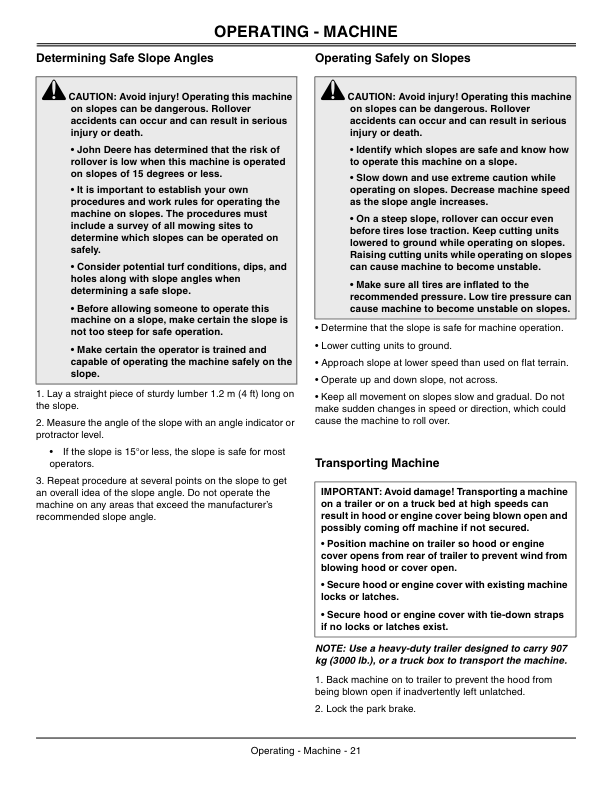 John Deere Mower 8000 E-Cut Hybrid (030001-) Operator’s Manual (OMTCU29659) Workshop Guide