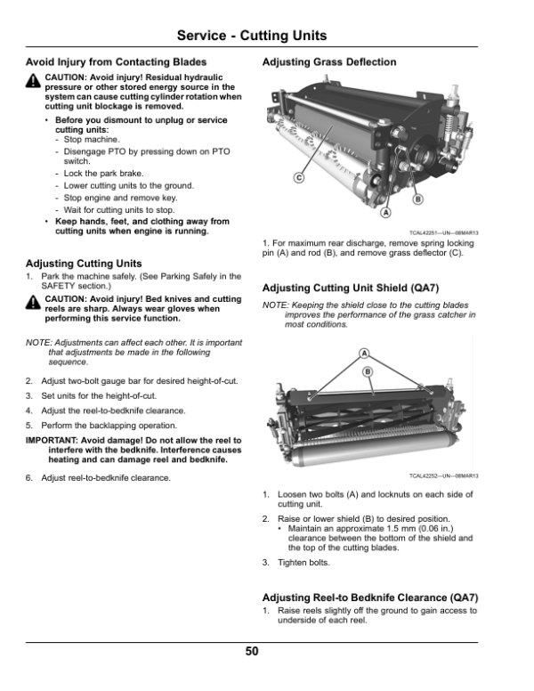 John Deere 2653B Trim & Surrounds Mower PrecisionCut Export Edition (080001-095000) Operator’s Manual (OMTCU33559) Workshop Guide