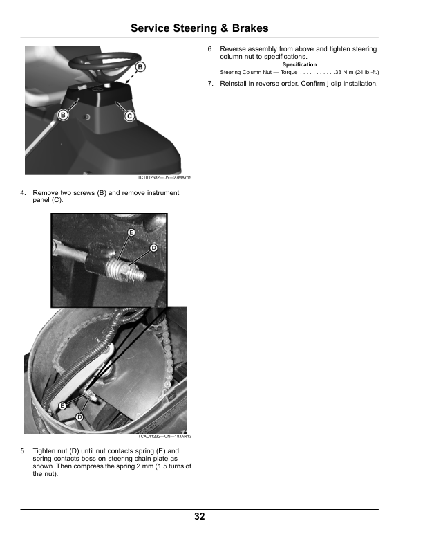 John Deere 1200A Bunker & Field RakeExport Edition (230001-) Operator’s Manual (OMTCU33650) Workshop Guide