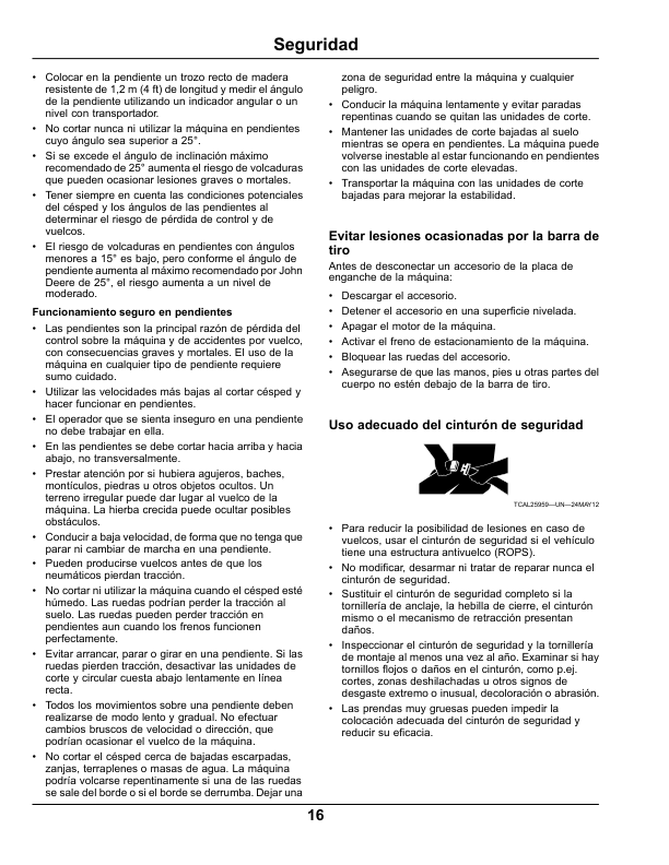 John Deere 9009A TerrainCut Rough Mower (010001-)(North American) Operator’s Manual (OMTCU36993) Workshop Guide