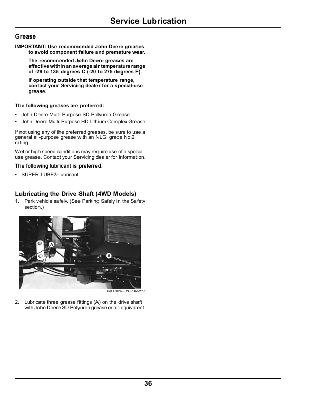 John Deere 2030A ProGator Export Edition (075001-080000) Operator’s Manual (OMTCU37316) Workshop Guide