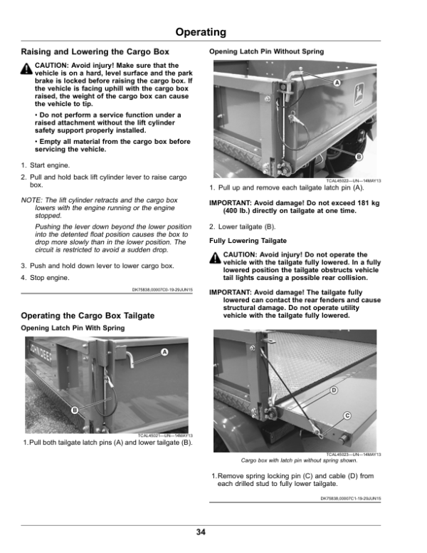 John Deere 2030A ProGator Utility Vehicle Operator’s Manual (OMTCU37752) Workshop Guide