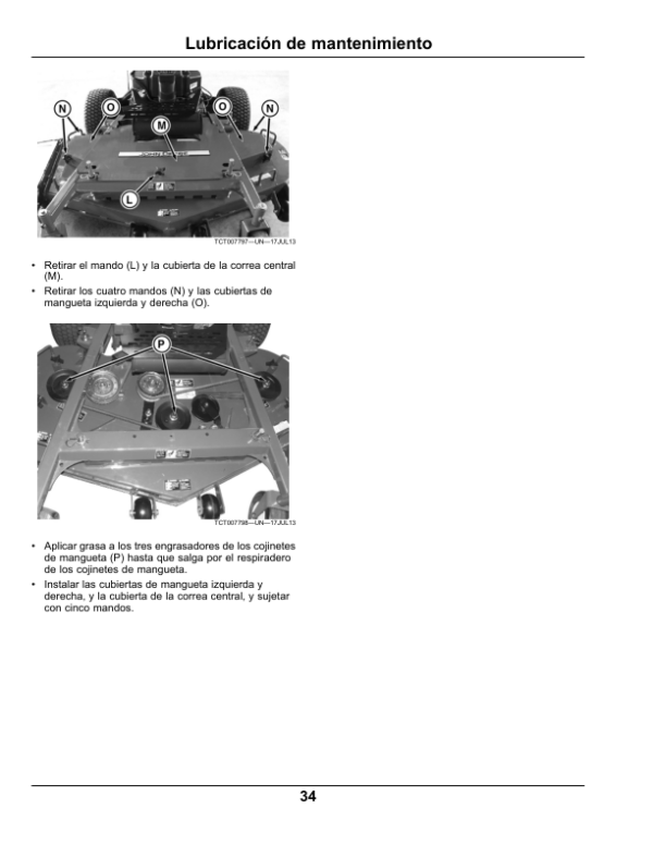 John Deere Commercial Walk Behind Mower (North American) Operator’s Manual (OMTCU38812) Workshop Guide