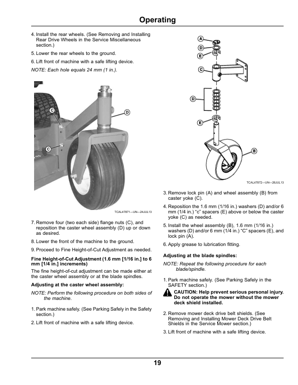 John Deere 652B Quik-Trak Pro Mowers (North America) (035001-040000) Operator’s Manual (OMTCU38873E) Workshop Guide