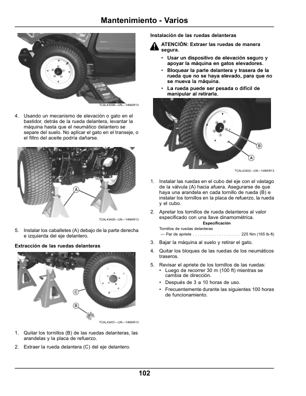 John Deere 1550, 1570, 1575, 1580 & 1585 Series TerrainCut Front Mowers (North America) (010001-020000) Operator’s Manual (OMTCU39307) Workshop Guide