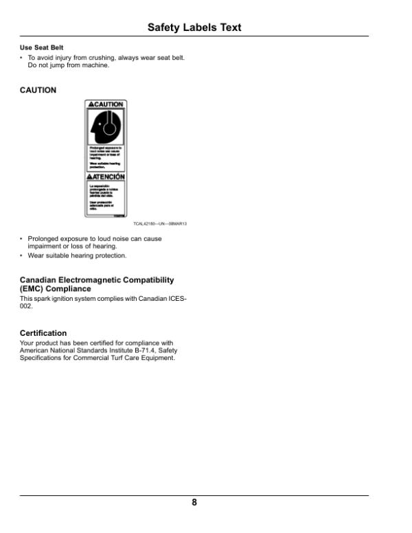 John Deere 2653B Trim & Surrounds Mower PrecisionCut (095001-100000) Operator’s Manual (OMTCU39874) Workshop Guide