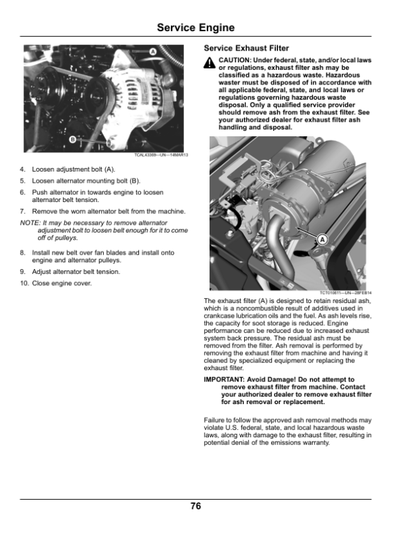 John Deere 1550, 1570, 1575, 1580, 1585, Series TerrainCut Front Mowers (North America) (020001-040000) Operator’s Manual (OMTCU39961E) Workshop Guide