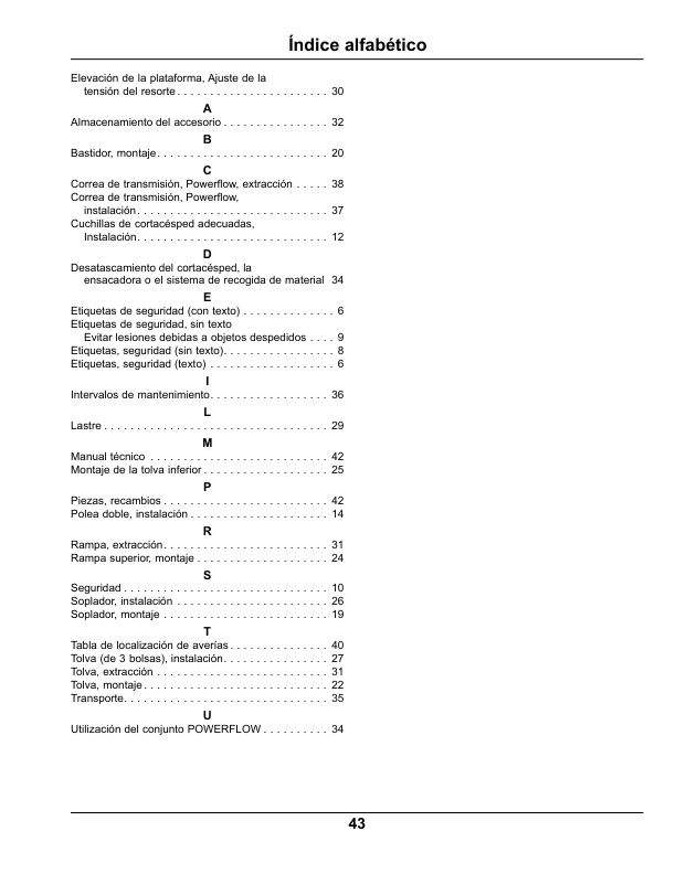 John Deere Blower (080001-) & 3-Bag Rear BaggerMaterial Collection System North America Operator’s Manual (OMTCU40064) Workshop Guide
