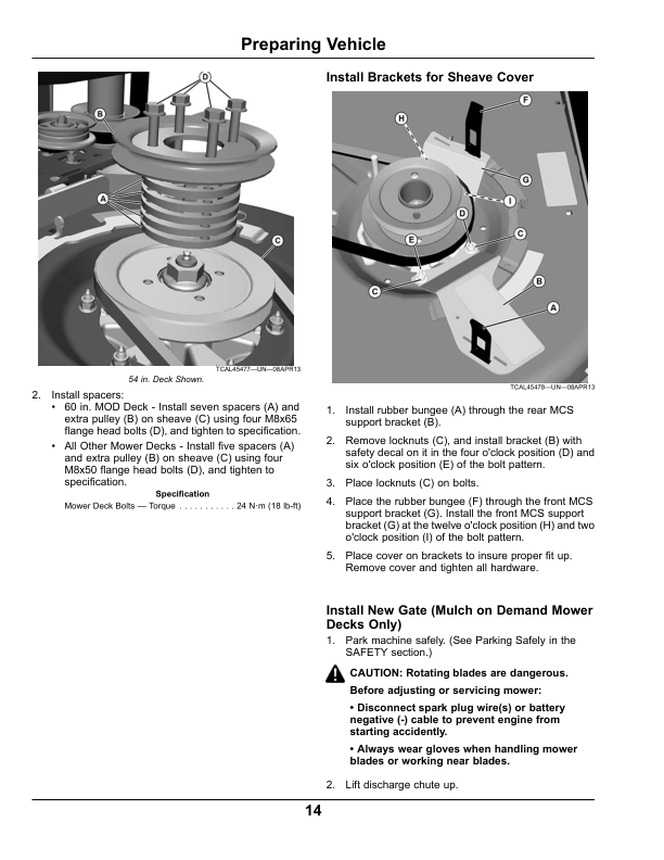 John Deere Blower, Rear Bagger Material Collection System Operator’s Manual (OMTCU40070) Workshop Guide
