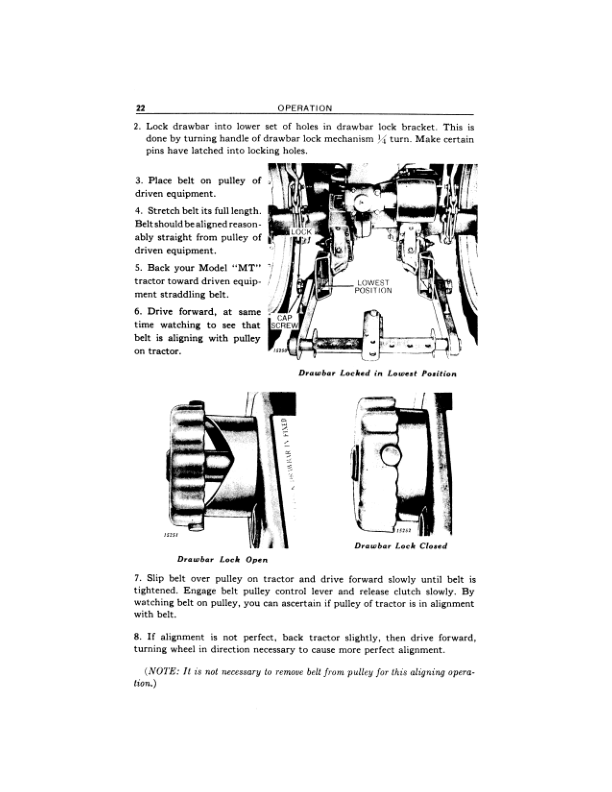 John Deere MT Utility Tractor Operator’s Manual (OMTMT21051) Workshop Guide