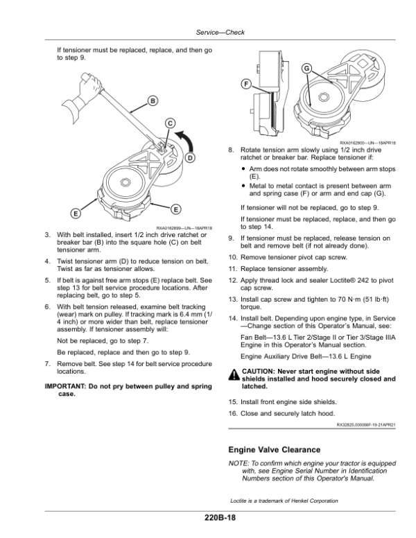 John Deere 9RX Tractors (820021-) (North American) Operator’s Manual (OMTR118862) Workshop Guide