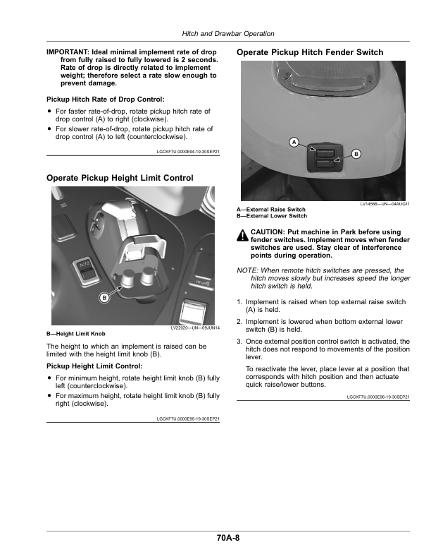 John Deere 5075M, 5095M, 5105M, 5105MH, 5120M (FT4) Tractors (North American) Operator’s Manual (OMTR124925) Workshop Guide