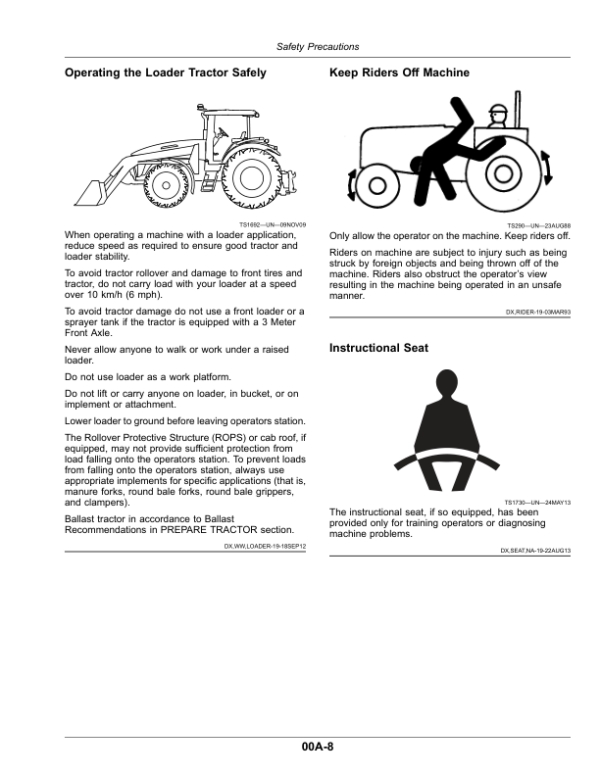 John Deere 5095M, 5105M, 5120M, 5130M (FT4) Tractors (North American) Operator’s Manual (OMTR129310) Workshop Guide