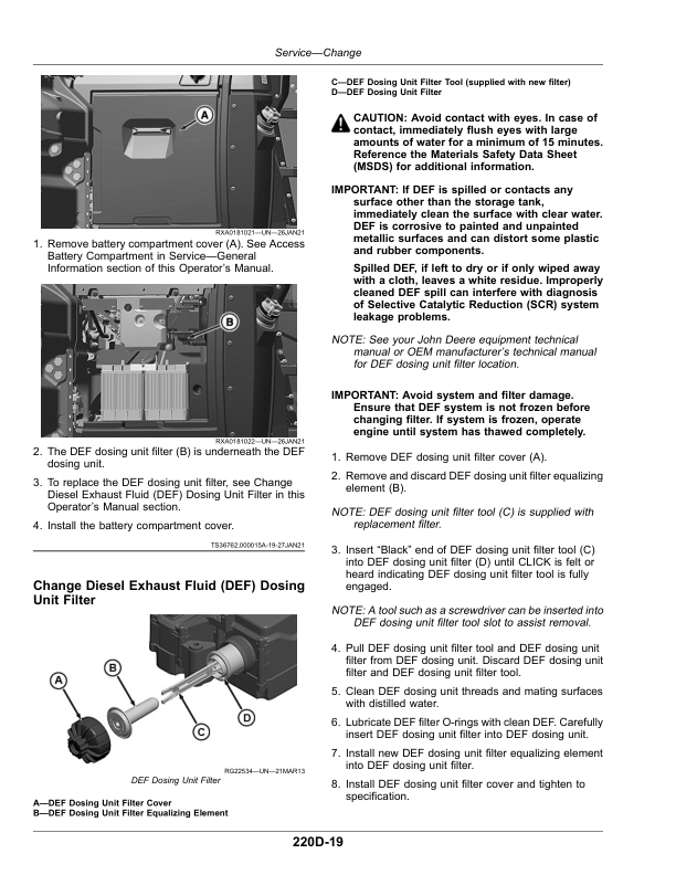 John Deere 8R Tractors (Serial No. 260001-) North America Operator’s Manual (OMTR137951) Workshop Guide