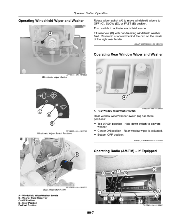 John Deere 6403, 6603, 6803 Tractors (100000-, 100000-, 000001-) (Export Edition) Operator’s Manual (OMTR142524) Workshop Guide