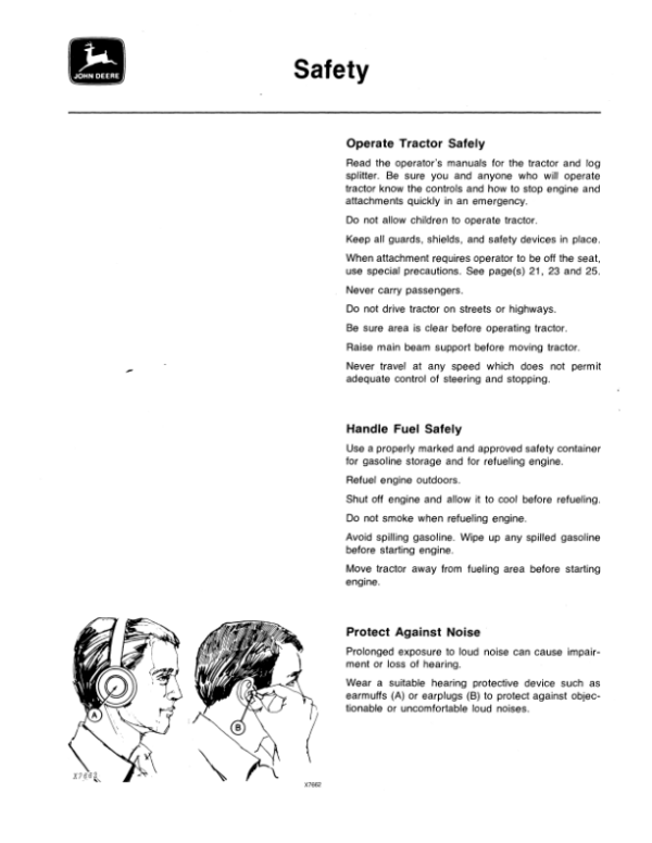 John Deere 4 Log Splitter Operator’s Manual (OMTY20502) Workshop Guide