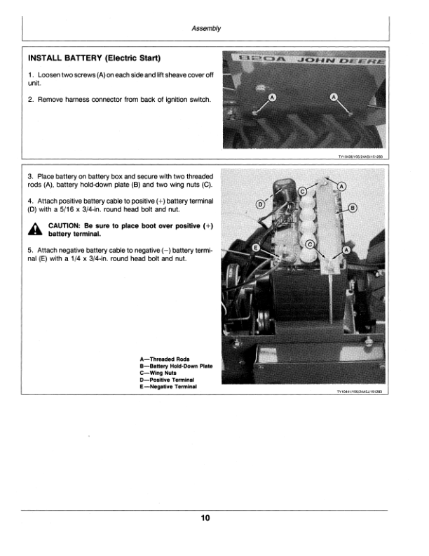 John Deere 820A Tiller, Rear Tine Operator’s Manual (OMTY20680) Workshop Guide