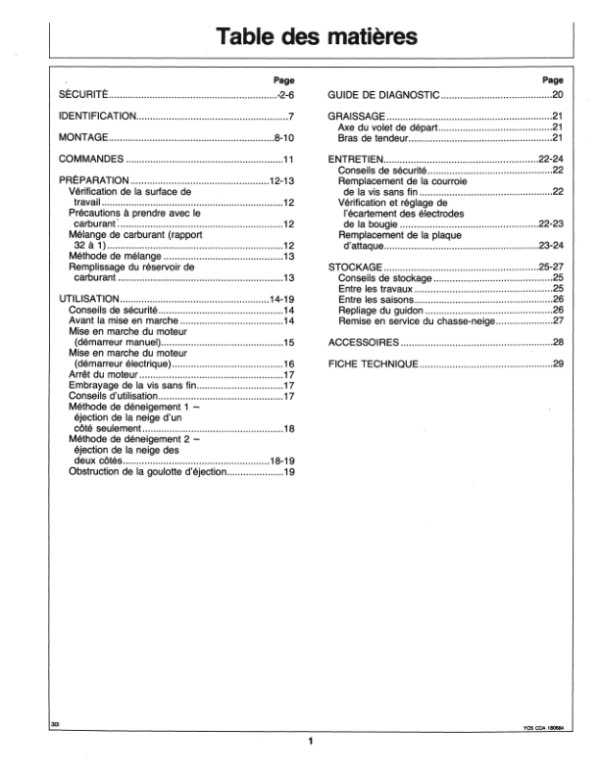 John Deere 321 Snow Thrower Operator’s Manual (OMTY20732) Workshop Guide