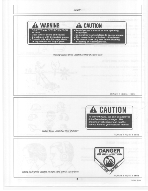 John Deere 21 Inch 2-Cycle Walk Behind Rotary Mower (3660001-410000) Operator’s Manual (OMTY20774) Workshop Guide