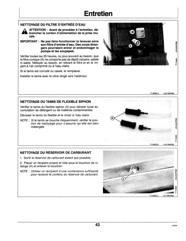 John Deere 310, 320 Hot Water High Pressure Washers Operator’s Manual (OMTY21609) Workshop Guide