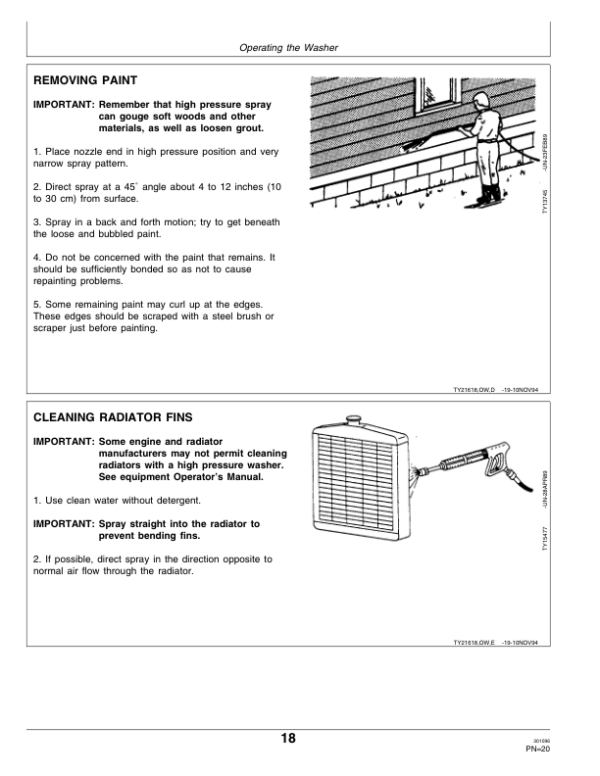 John Deere HR1250 High Pressure Washer Operator’s Manual (OMTY24017) Workshop Guide