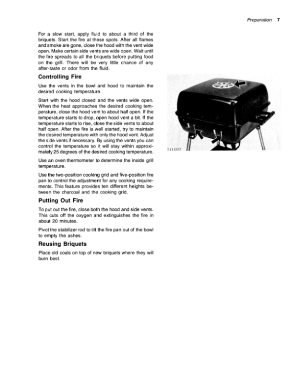 John Deere 12C Charcoal Grill Operator’s Manual (OMTY3882) Workshop Guide