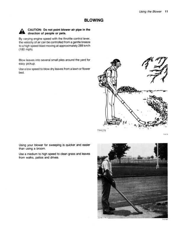 John Deere 4 Power Blower Operator’s Manual (OMTY3897) Workshop Guide