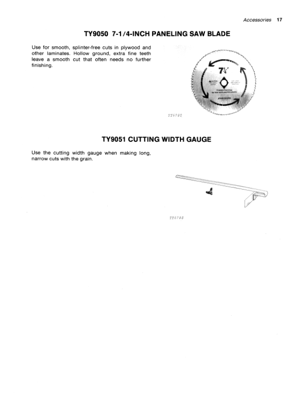 John Deere TY9038 7 1/4-Inch Electric Cirular Saw Operator’s Manual (OMTY3975) Workshop Guide