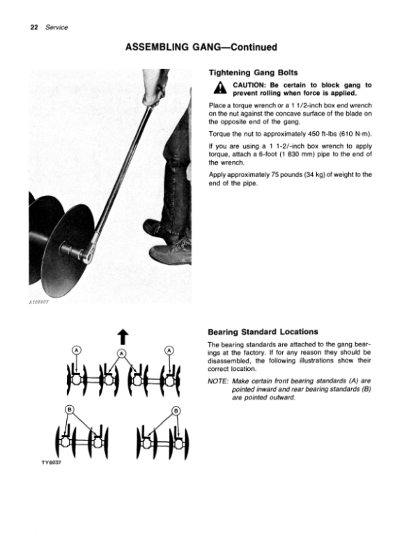 John Deere 140, 160 Integral Disks Operator’s Manual (OMTY3997) Workshop Guide