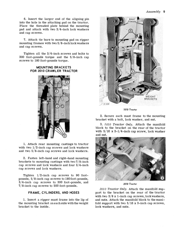 John Deere 35 Hydraulic Ripper Operator’s Manual (OMU14870) Workshop Guide