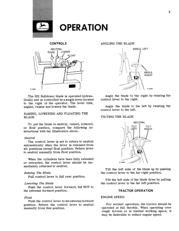 John Deere 622 Attachments Operator’s Manuals (OMU15837) Workshop Guide